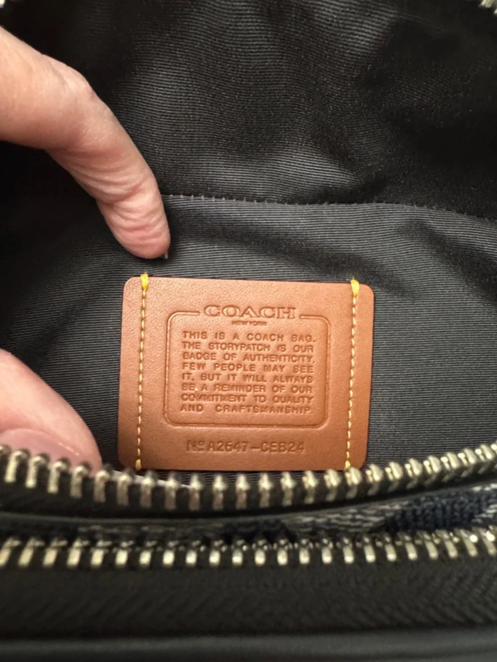 Coach Racer Small Belt Bag in Signature Canvas and Leather NWT